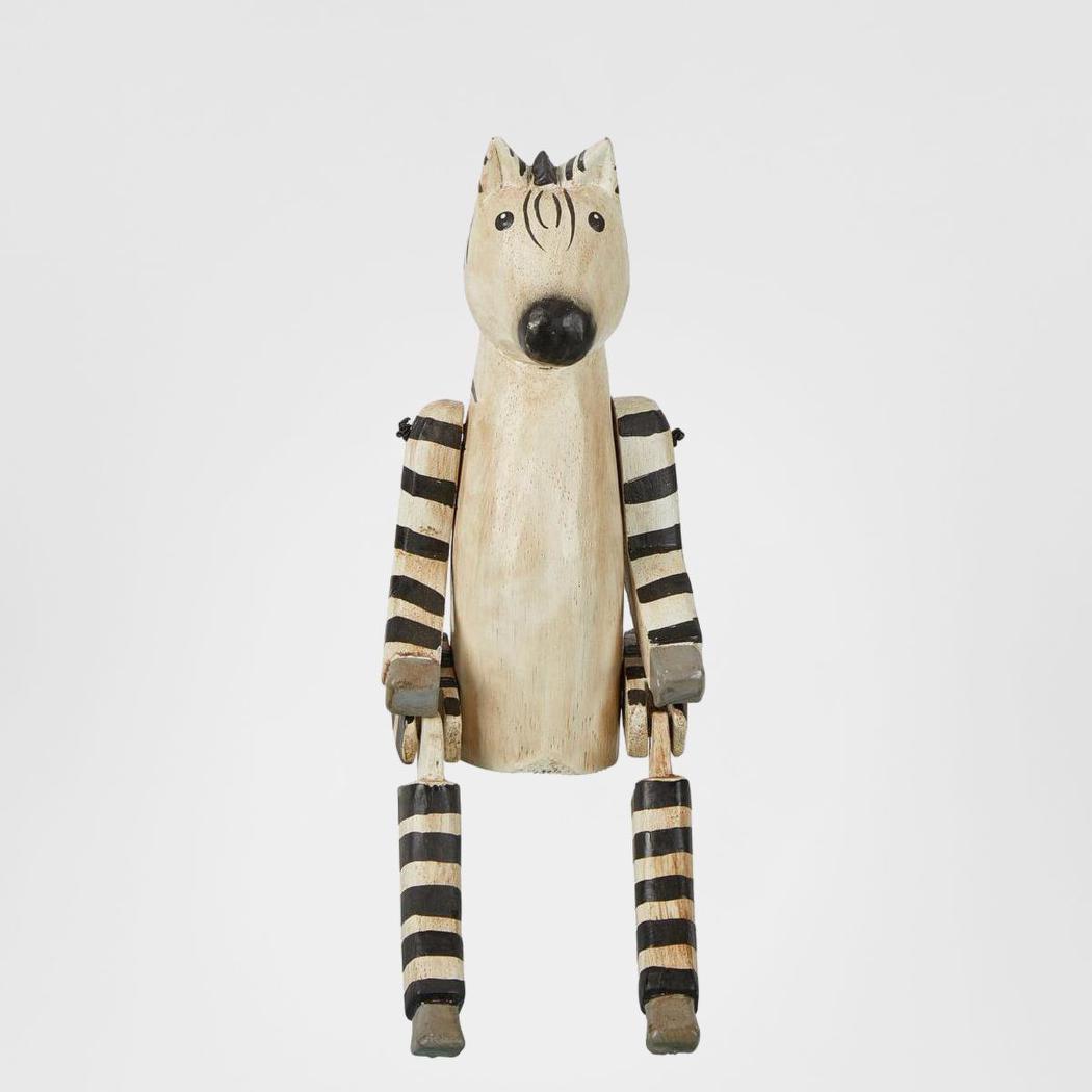 Zebra Wooden Puppet
