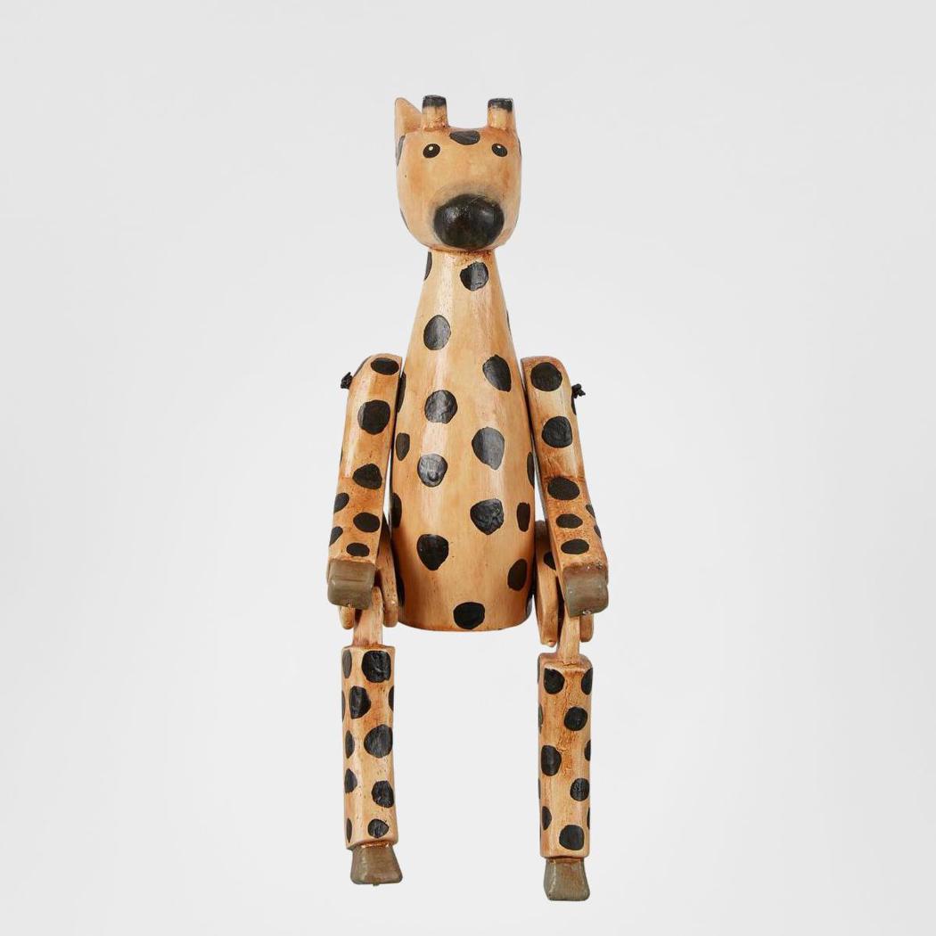 Giraffe Wooden Puppet