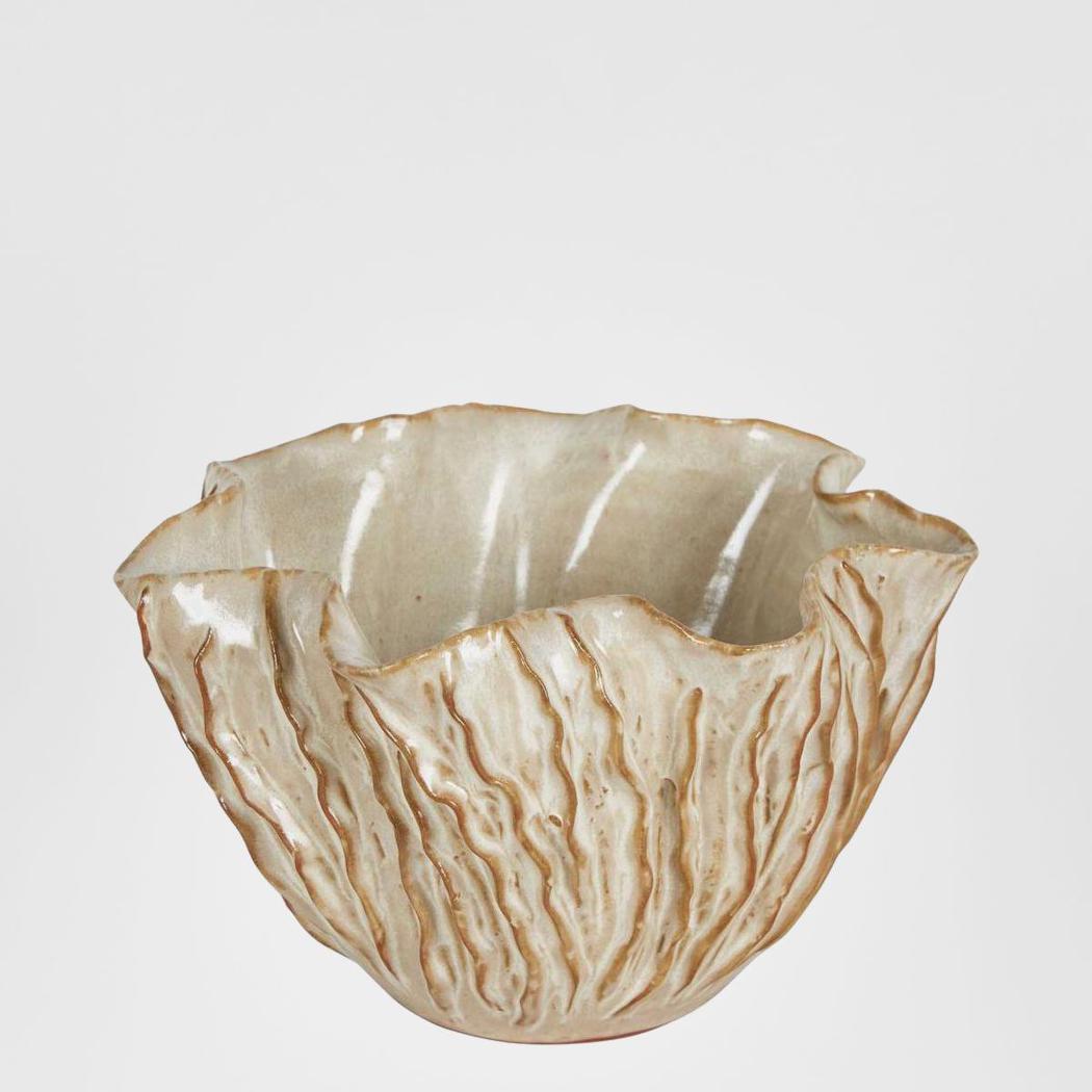 Milky Ceramic Vase Natural