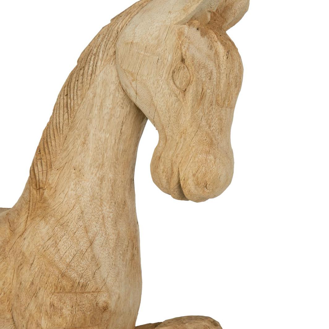 Wood Horse on Stand Medium