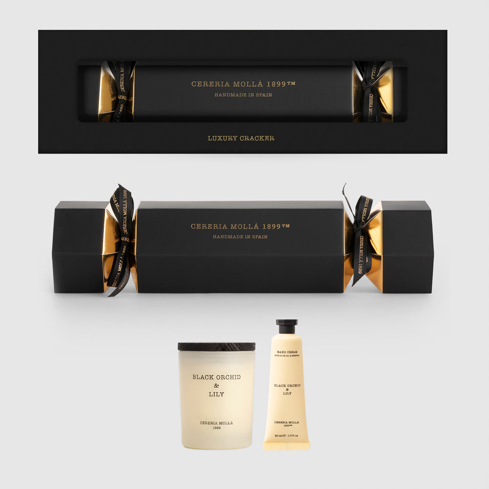 Black Orchid & Lily Christmas Cracker