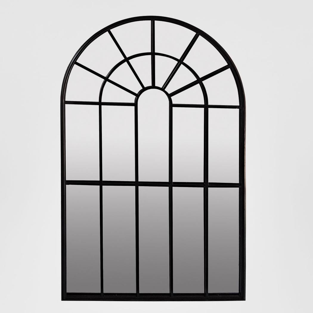 Regency Arched Outdoor Mirror Black
