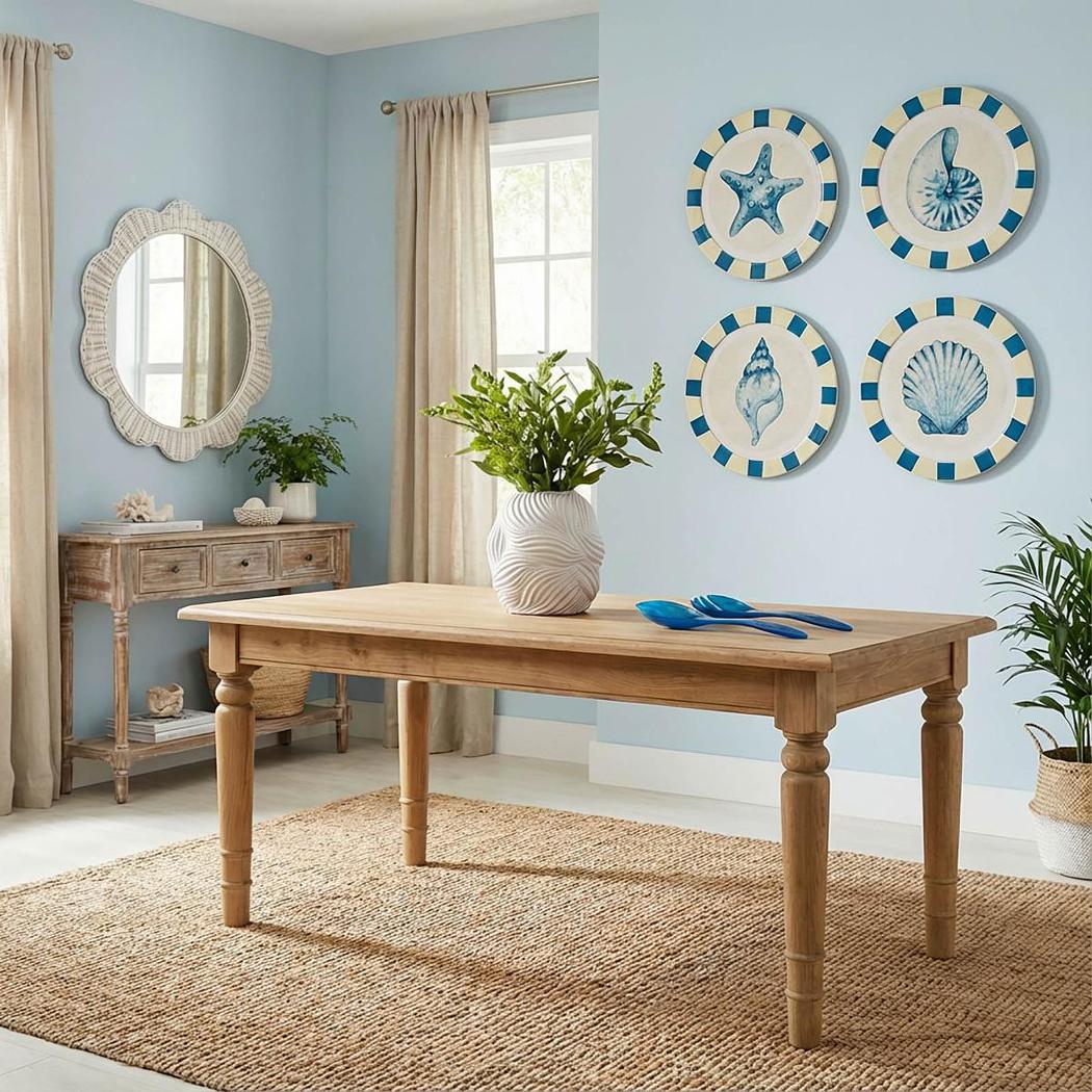 Seashells Round Wall Art Set of 4