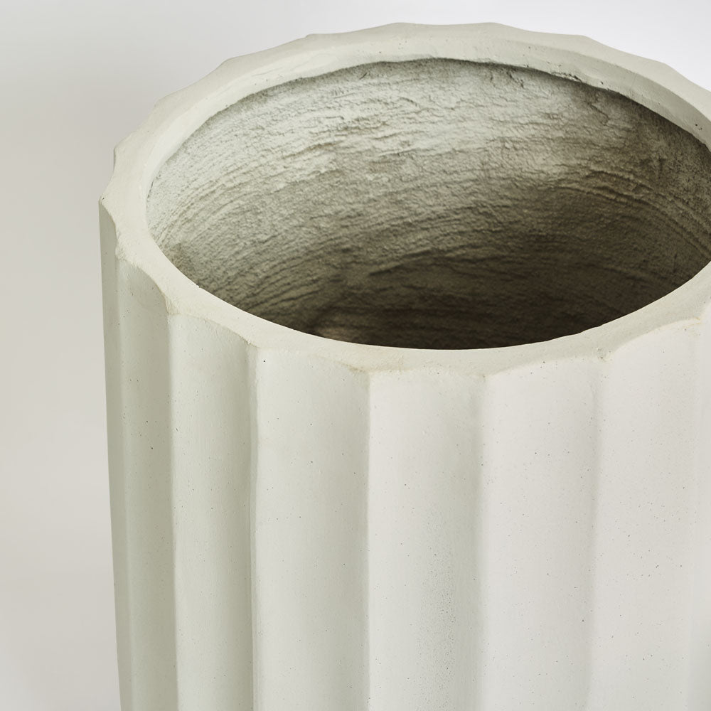 Ripple Planter Set of 2 White