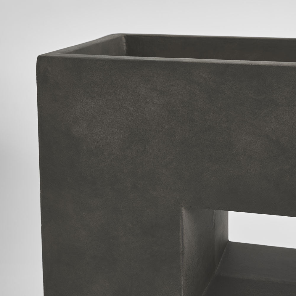 Plaza Rectangle Planter Grey
