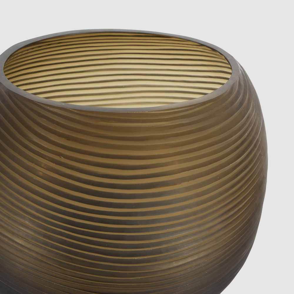 Jana Black Medium Vessel Mouth Blown