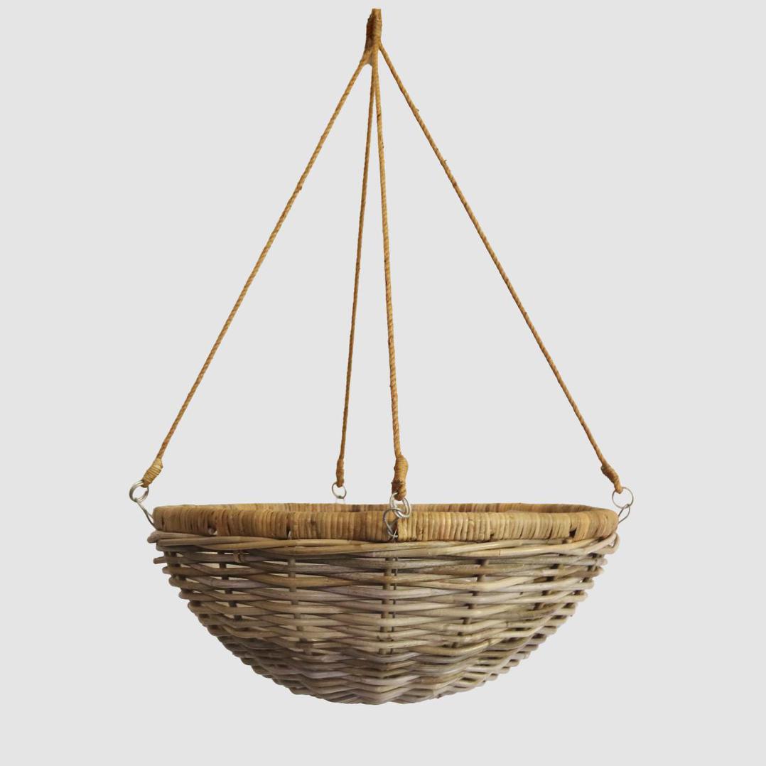 Rattan Hanging Planter Medium – Florabelle Living