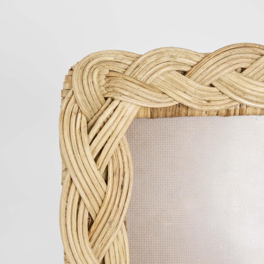 Twill 4 x 6" Rattan Photo Frame Natural