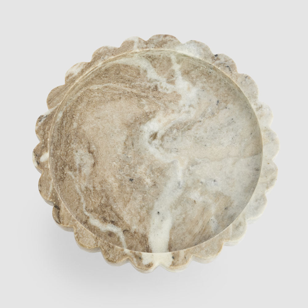 Arco Scalloped Cake Stand Toronto Marble