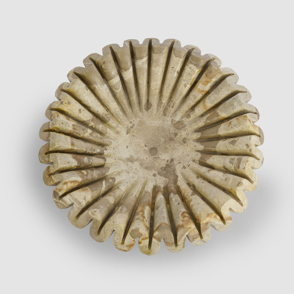 Oro Wave Bowl Butterscotch Marble