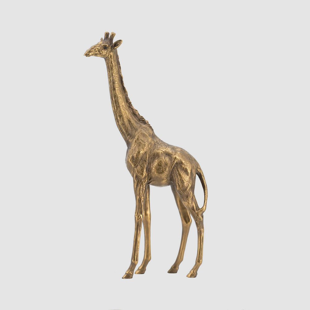 Nubian Giraffe Sculpture Small Gold