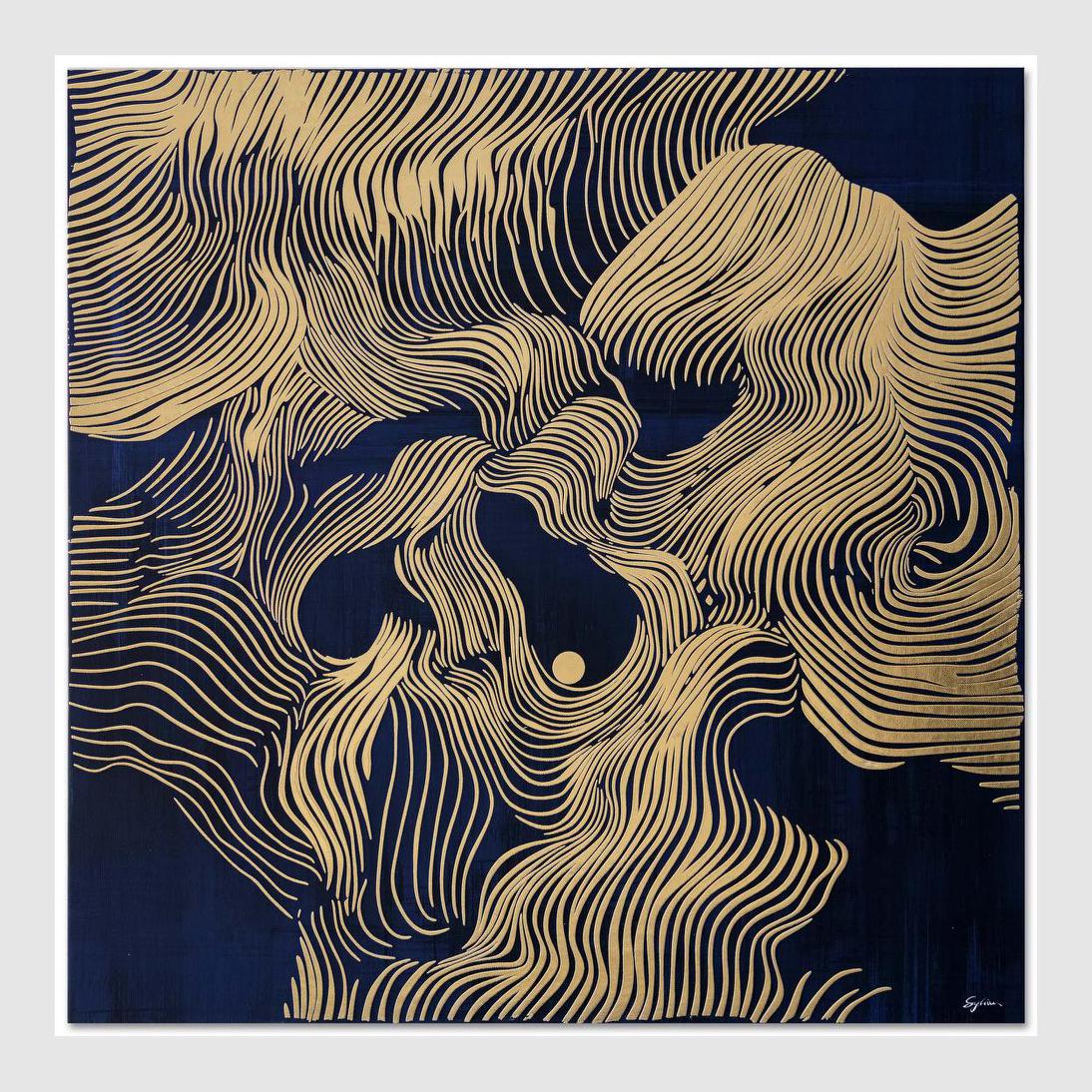 Celestial Currents A Wall Art 82.5 x 82.5cm