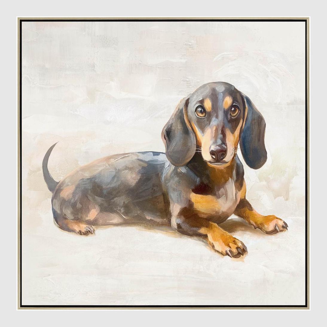 Dachshund Daydream Wall Art 42.5 x 42.5cm