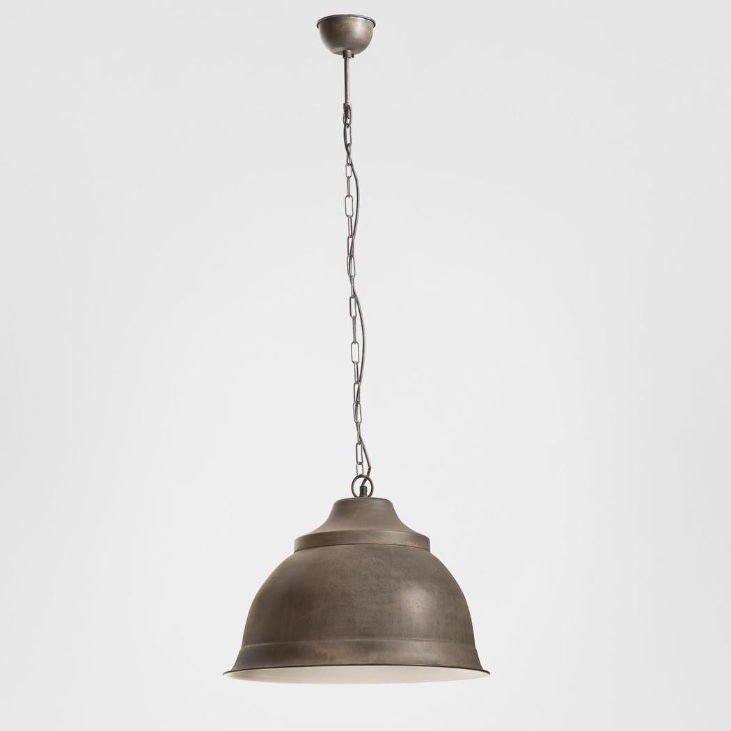 Brasserie Overhead Ceiling Pendant Large Rust