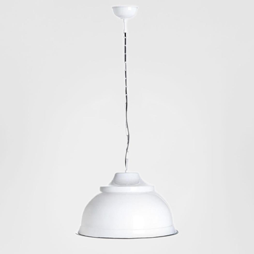 Brasserie Overhead Ceiling Pendant Large White