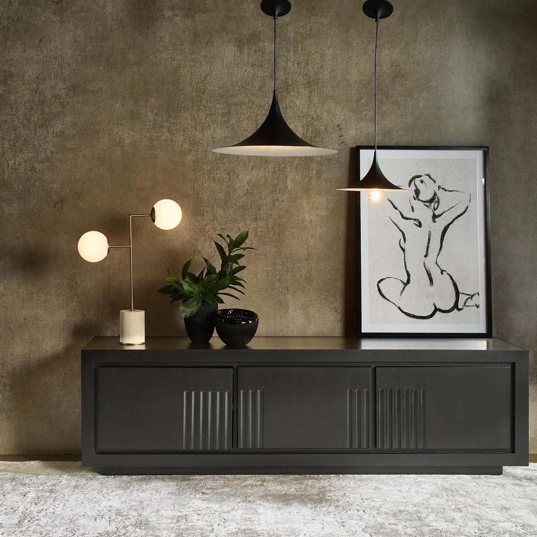 Sophia Ceiling Pendant Small Black