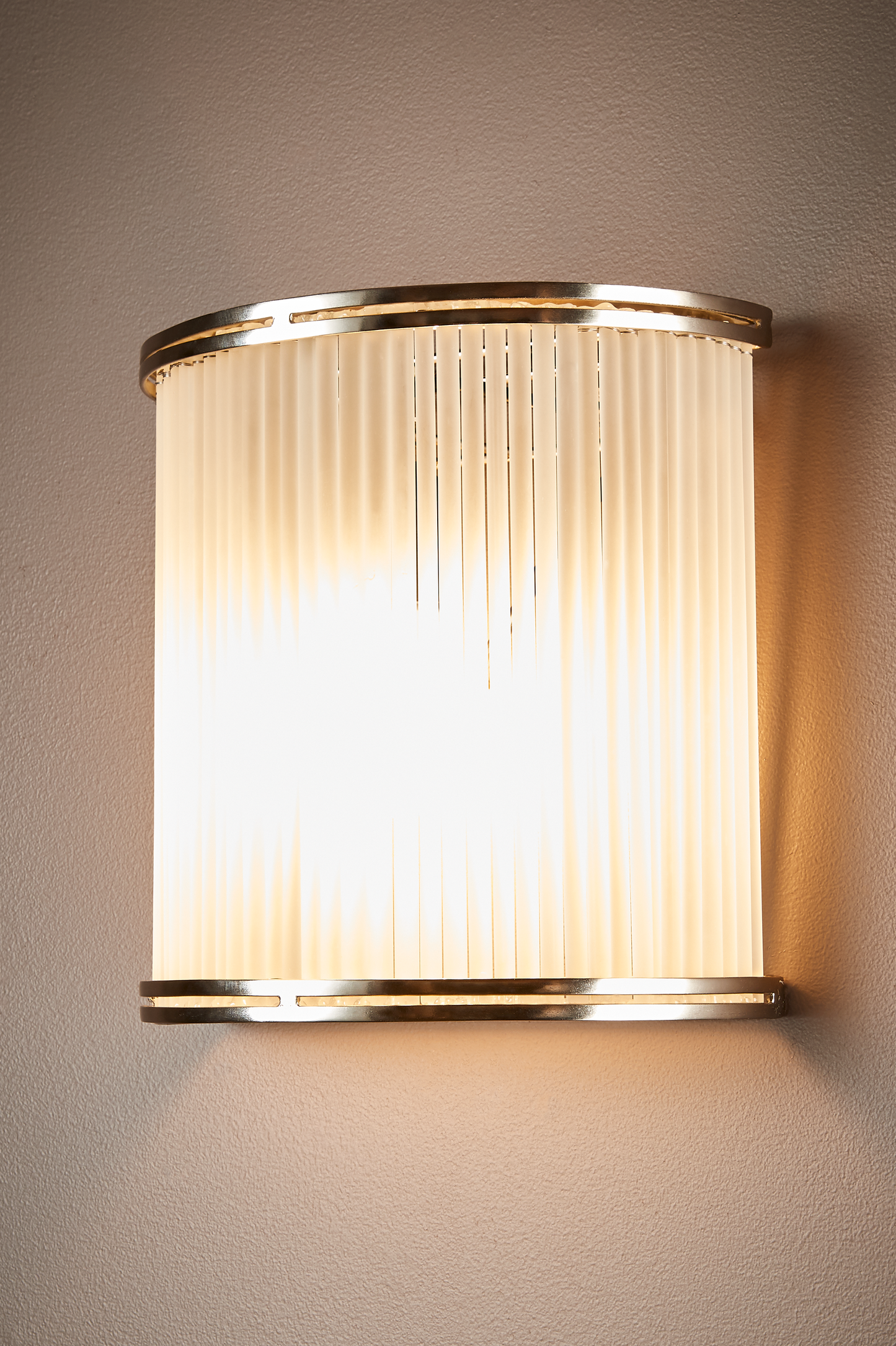 Inanda Half Round Wall Light Nickel