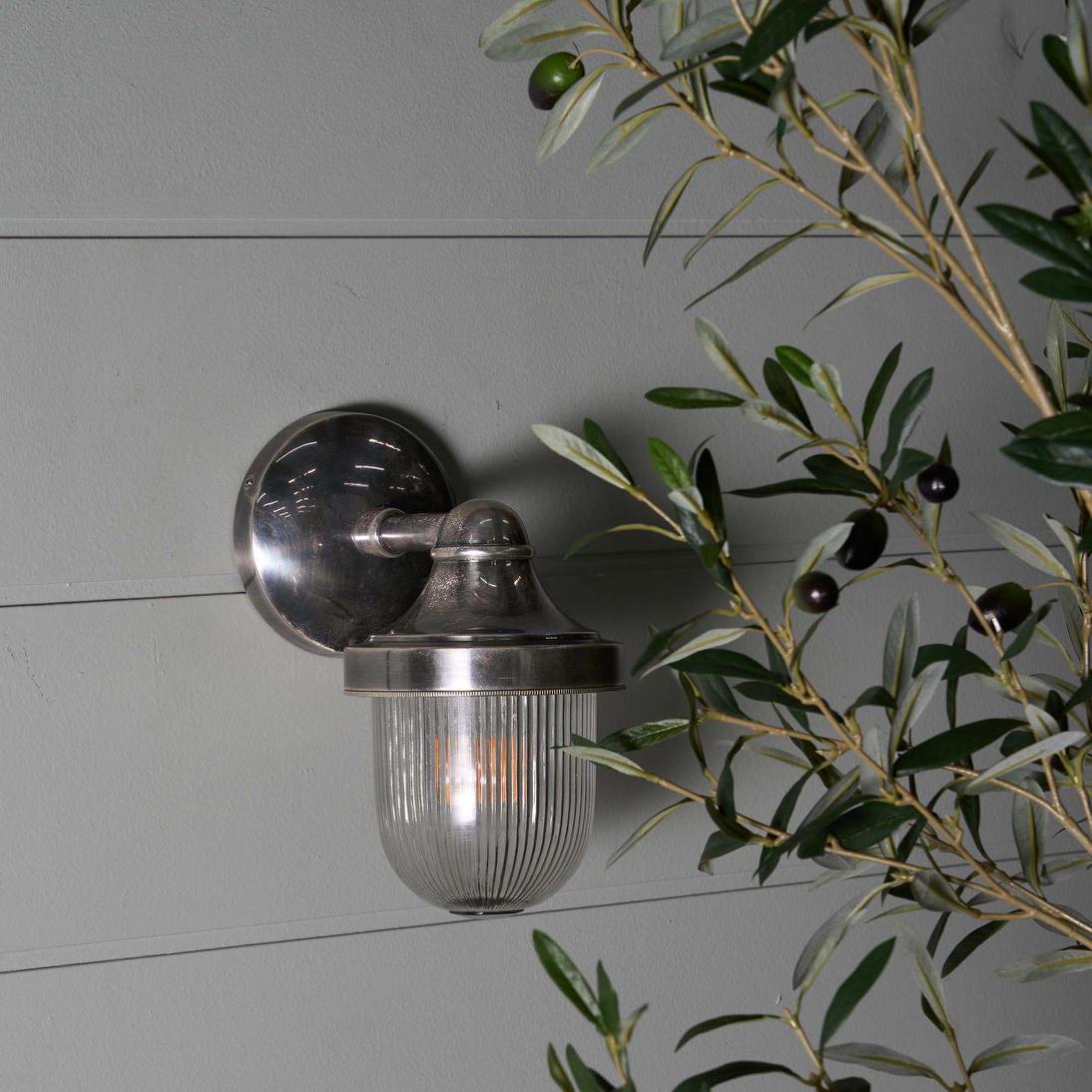 Jade Outdoor Wall Light Silver