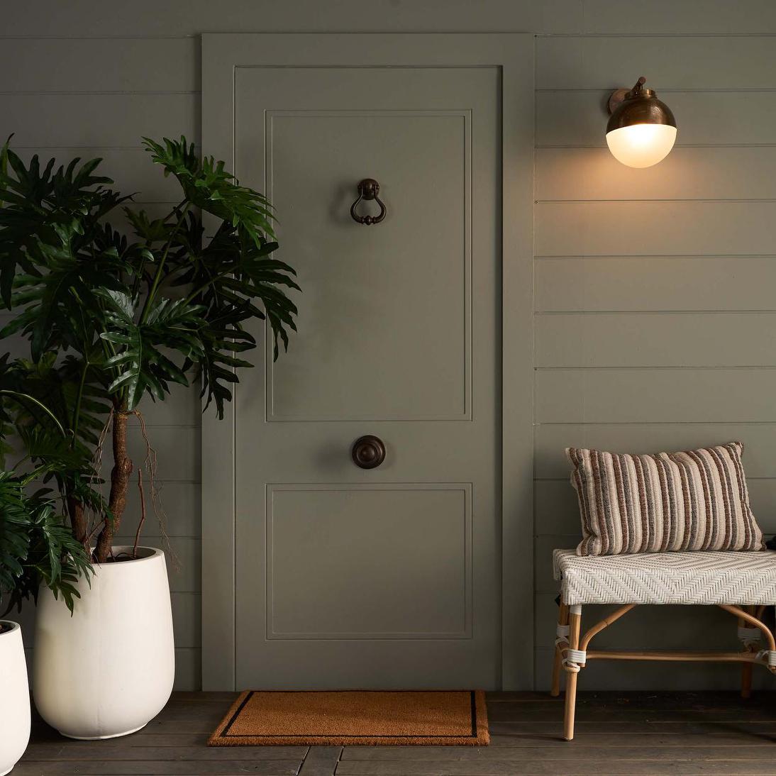 Carrington Outdoor Wall Light Antique Brass