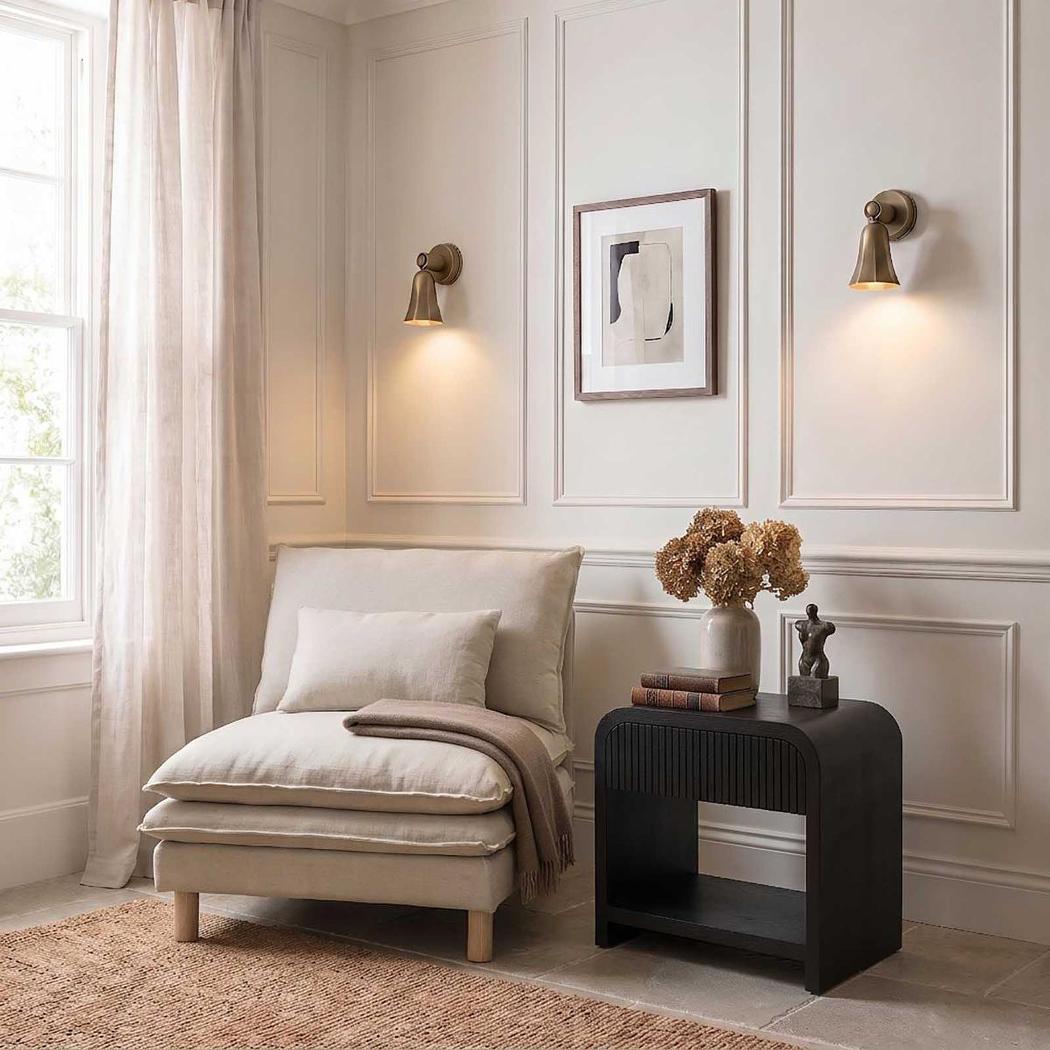 Luma Wall Light Base Antique Brass