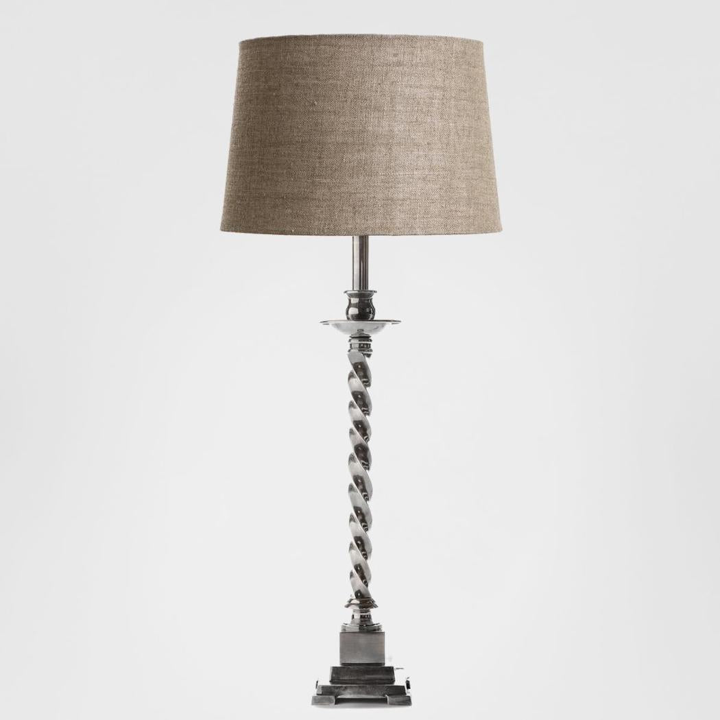 Roxbury Table Lamp Base Antique Silver- Base Only