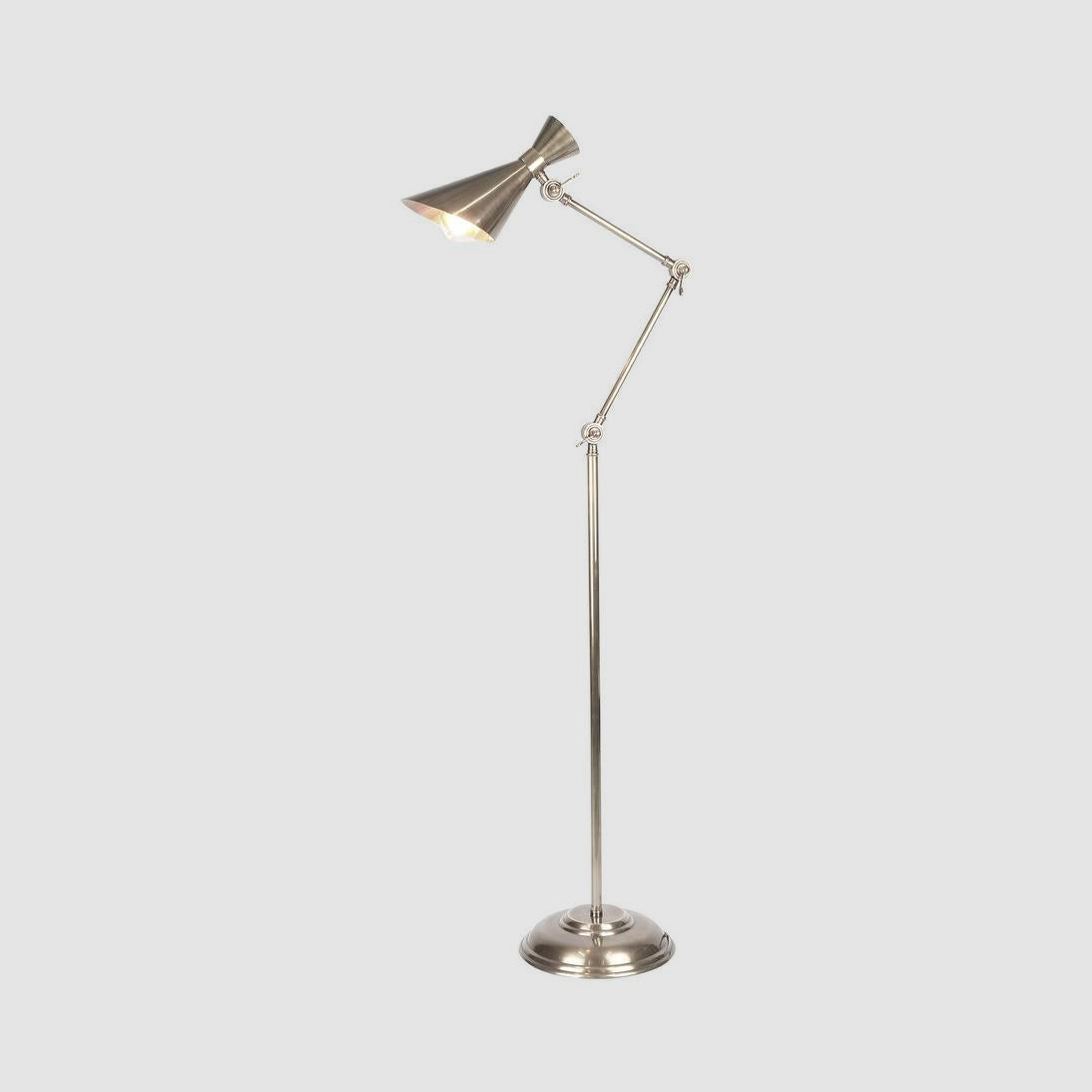 Grasshopper Floor Lamp Antique Silver