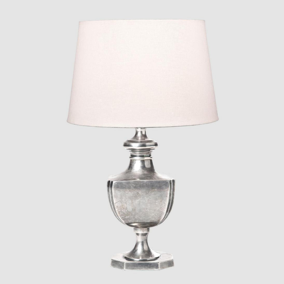 Albany Table Lamp Base Antique Silver- Base Only