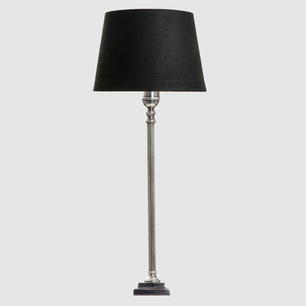 Crawford Table Lamp Base Antique Silver- Base Only