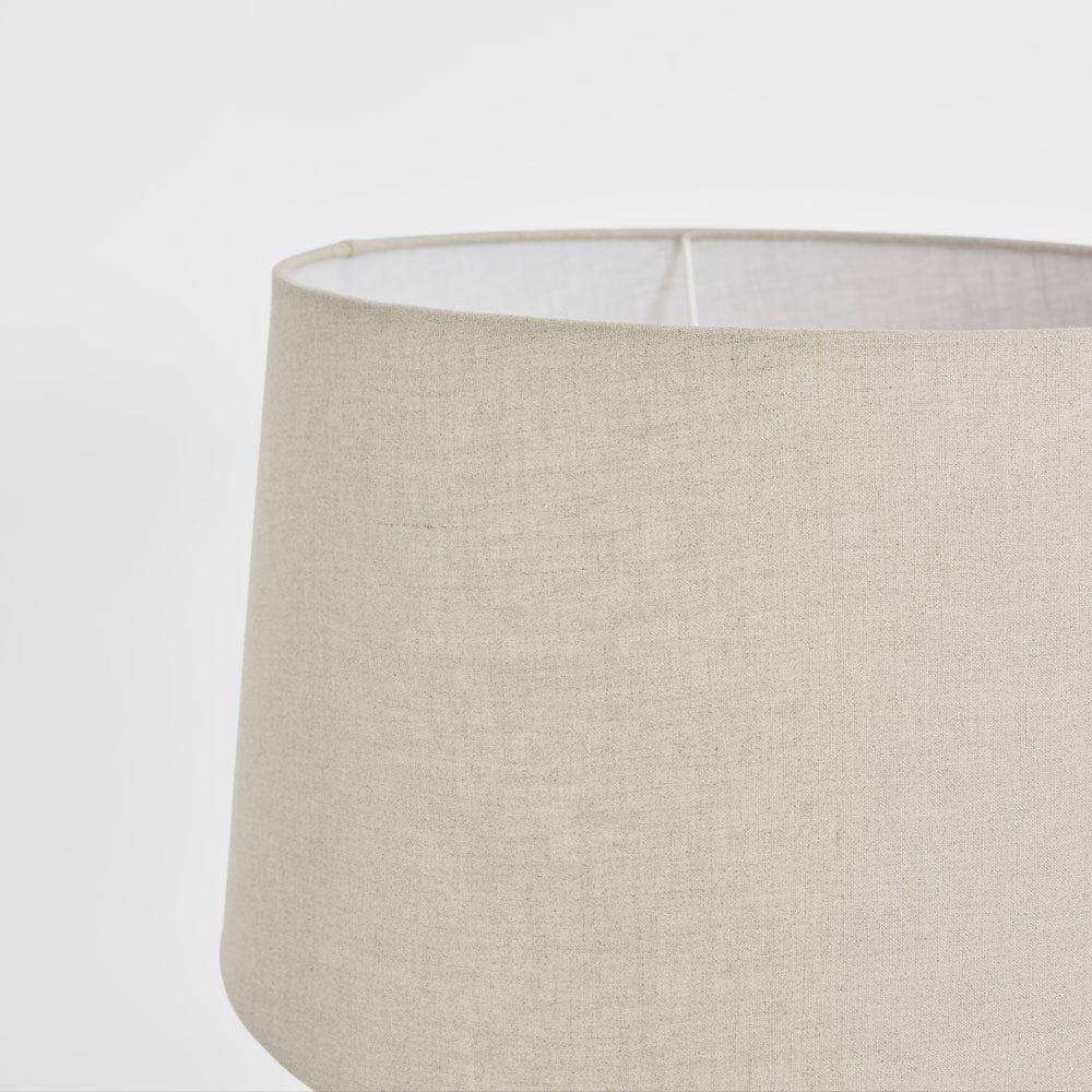 Linen Drum Lamp Shade Medium Light Natural