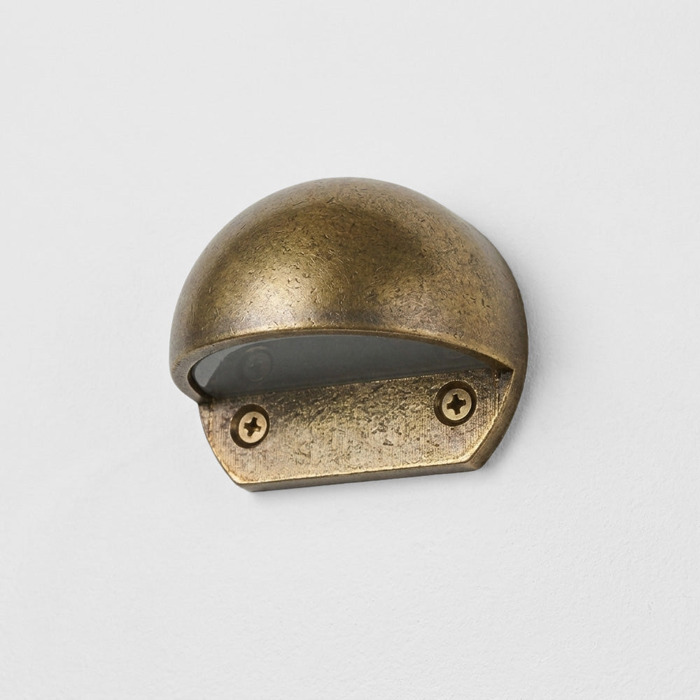 Seacliff Outdoor Wall Light Antique Brass