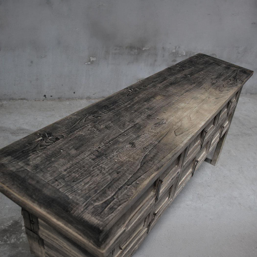 Shanxi 215cm Console Table with Drawers 130 Years Old