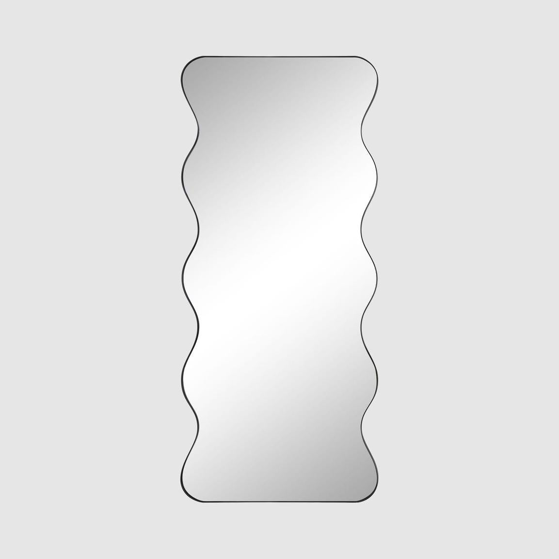 Babalon Iron Floor Mirror Black