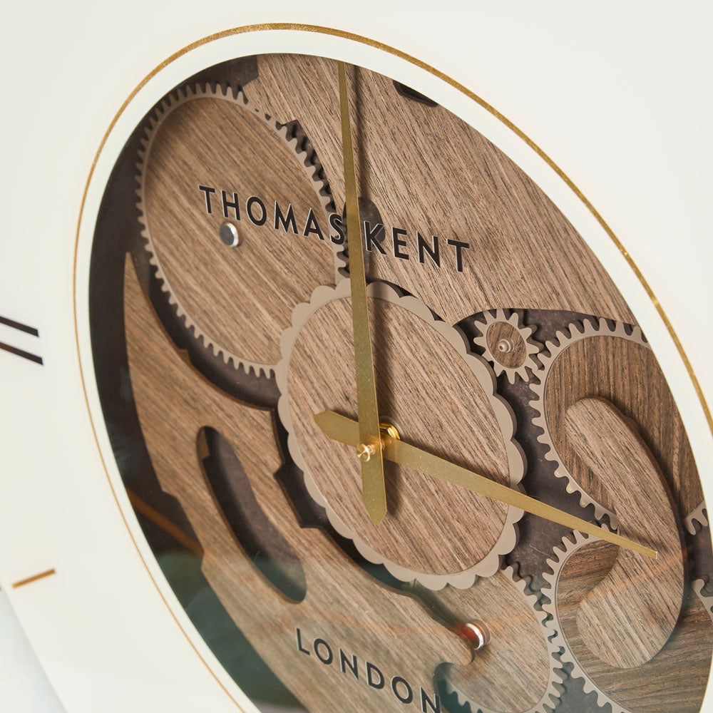 Thomas Kent Cogger Wall Clock Dark Walnut
