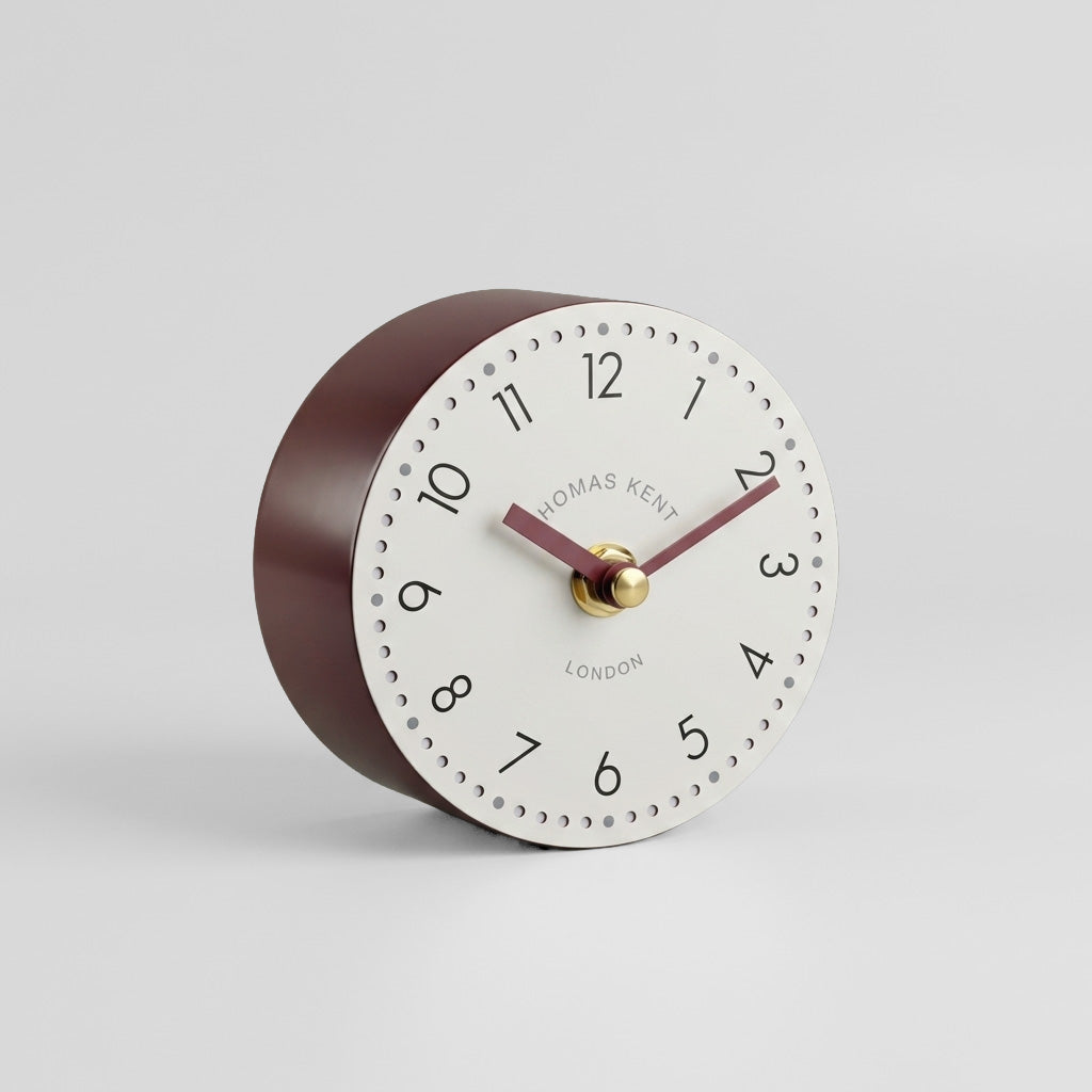 Thomas Kent Tumbler Mantel Clock 4" Spice
