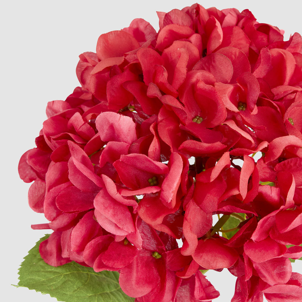Hydrangea Flower Stem 48cm Fuchsia