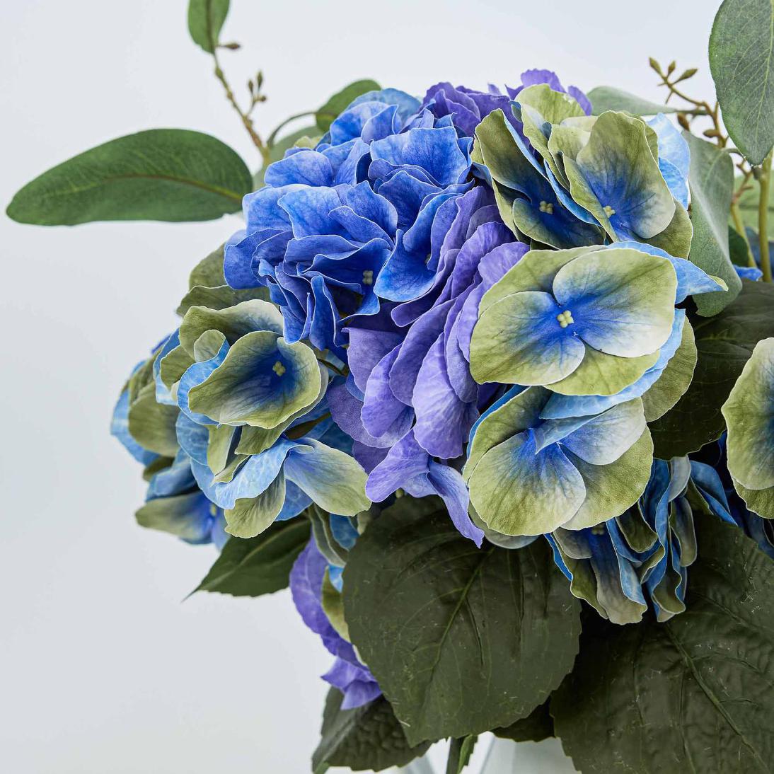 Real Touch Hydrangea 64cm Blue
