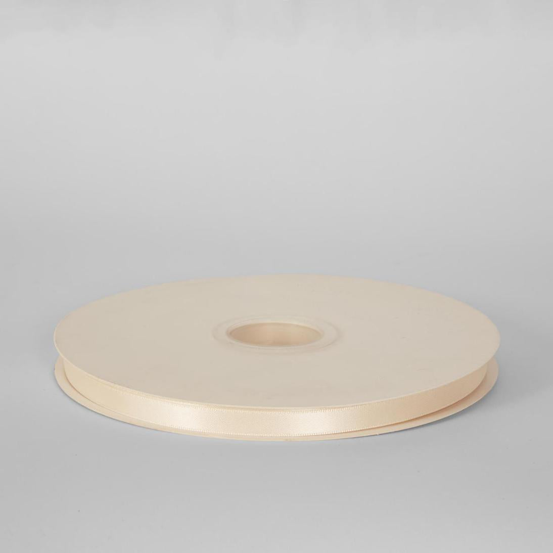 Cream Double Sided Satin Ribbon 9mm 100 yards - Cream