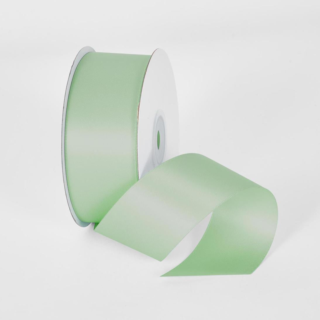Pastel Green 22.86m -38mm Double Sided Satin Ribbon P513