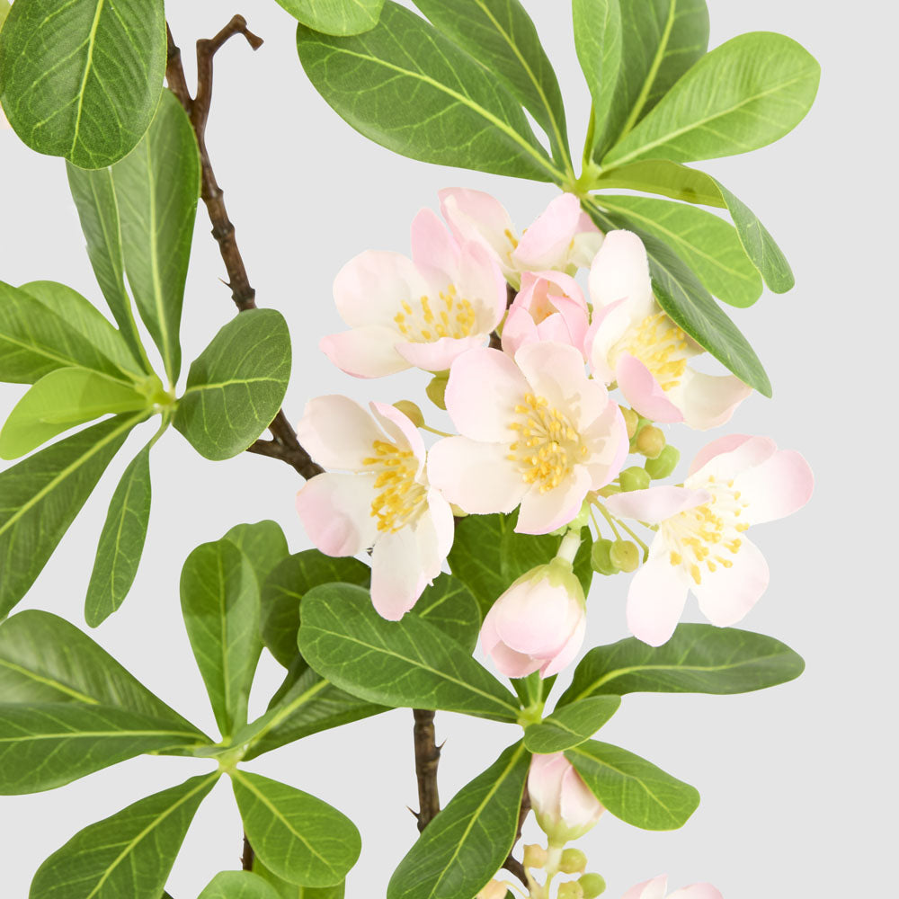 Leafy Blossom Floral Stem Pink