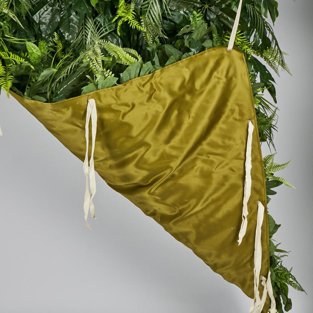 Green Leaf Mixed Vertical Wall Wide