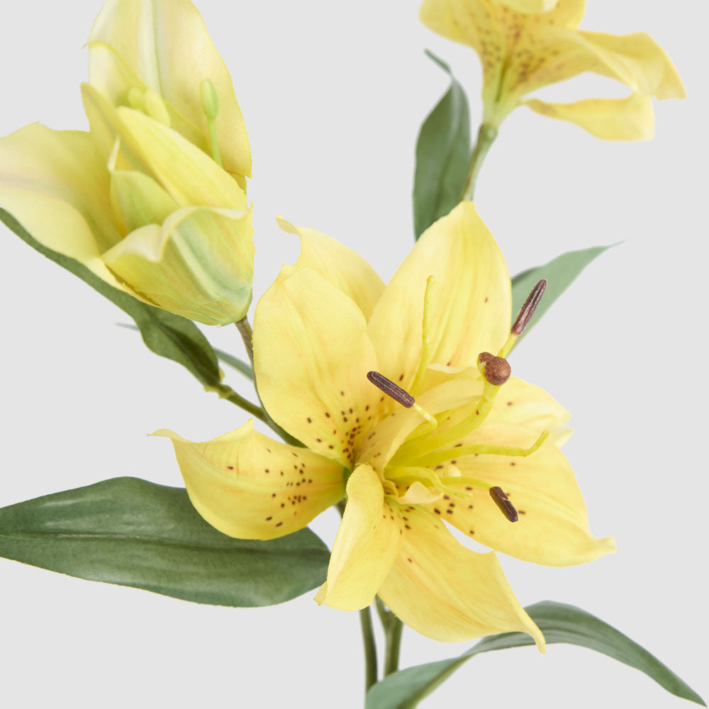 Tiger Lily Spray 71cm Yellow