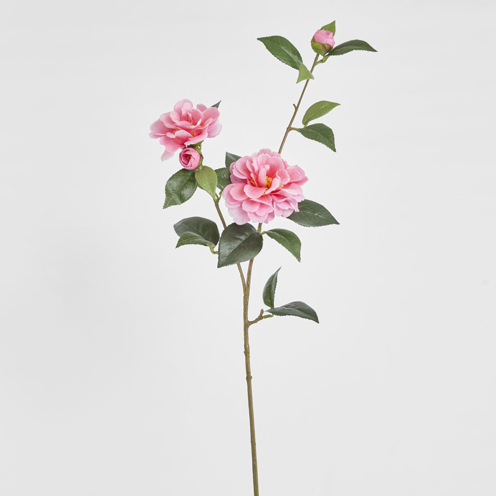Camellia Spray 86cm 2 Tone Pink