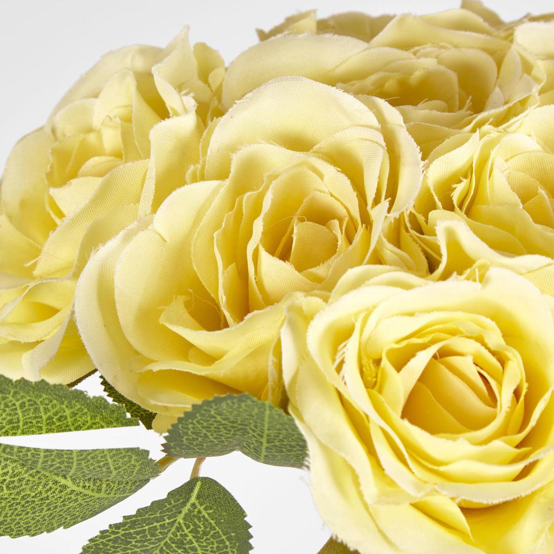 Rose Bouquet 9 Flowers Yellow