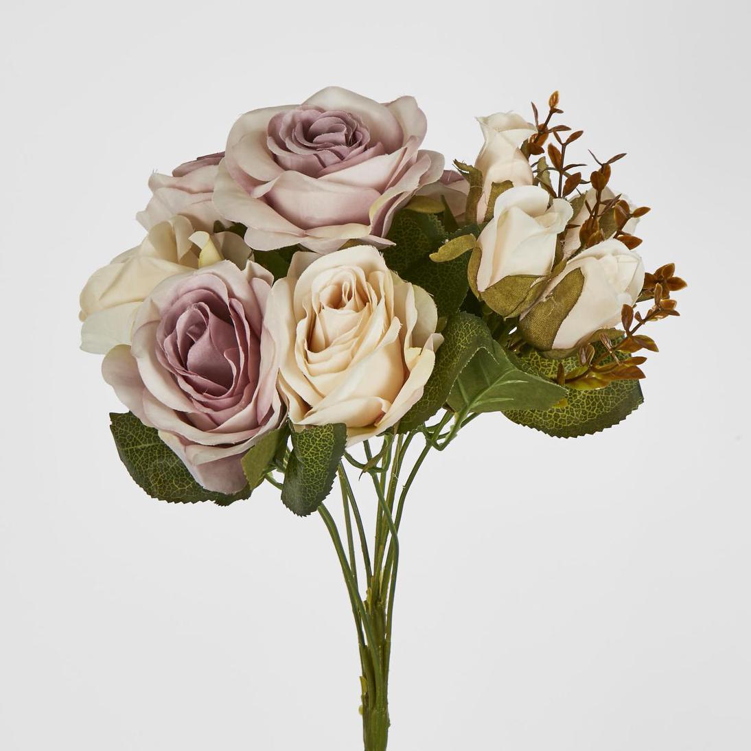 Rose Bush 39cm Lavender