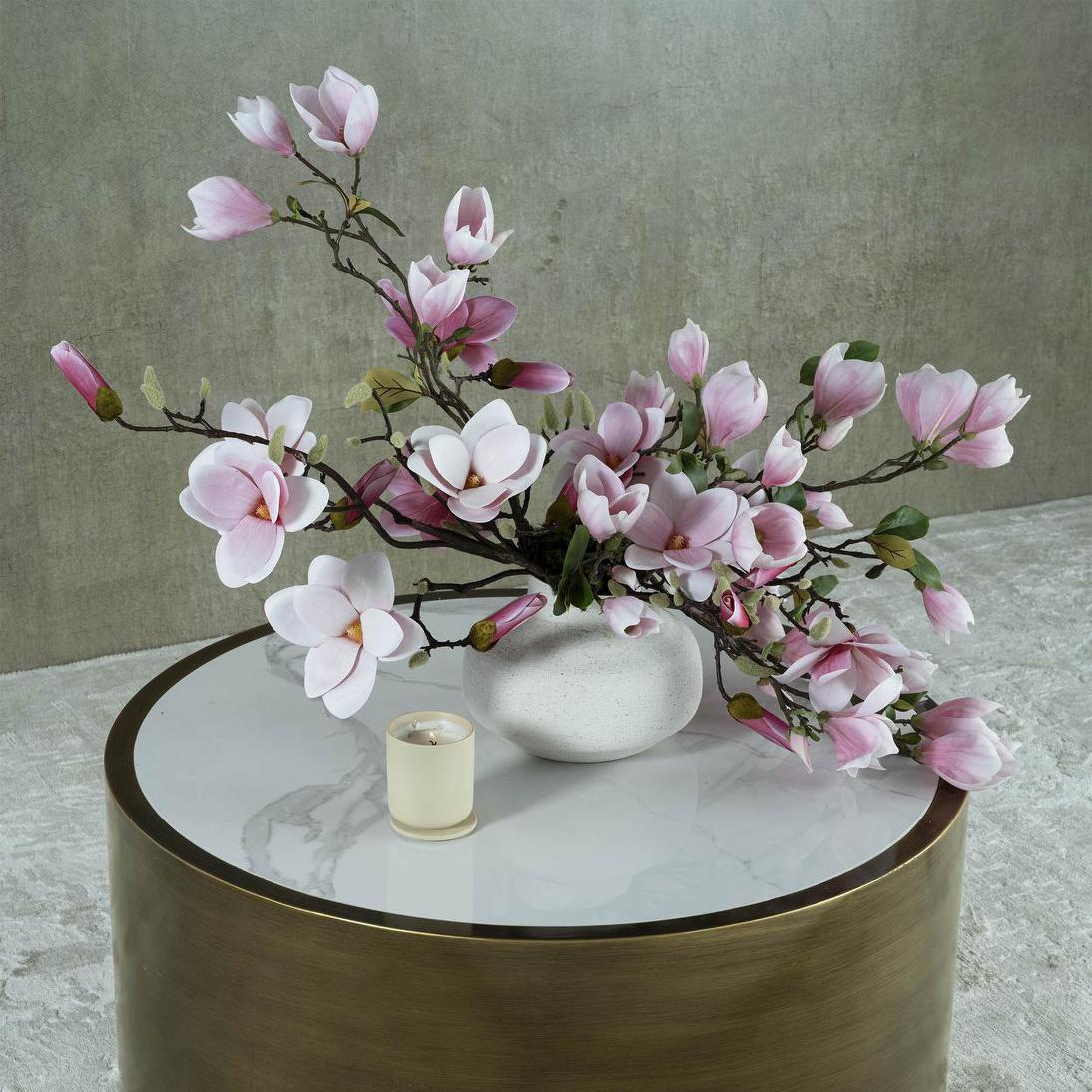 Magnolia With Full Blooms Pink 110cm