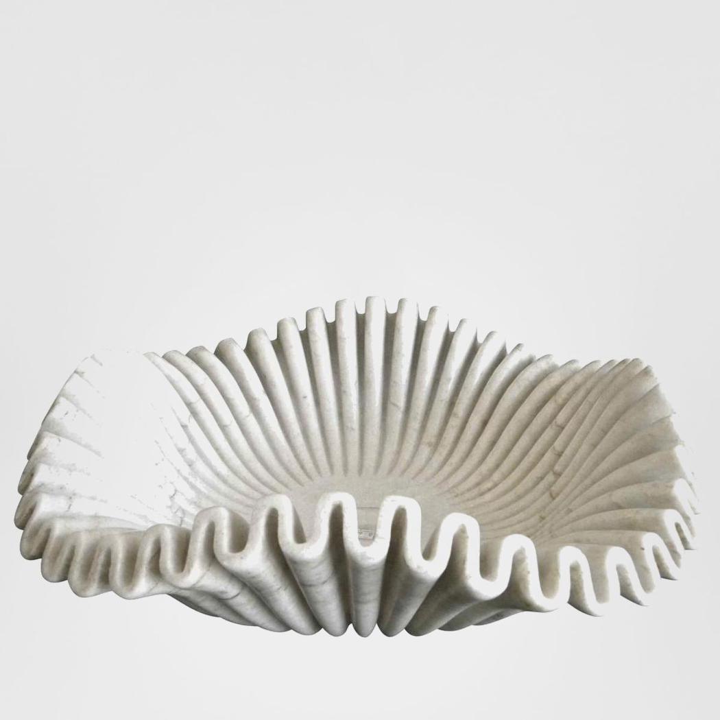 Lehriya Marble Bowl Large White