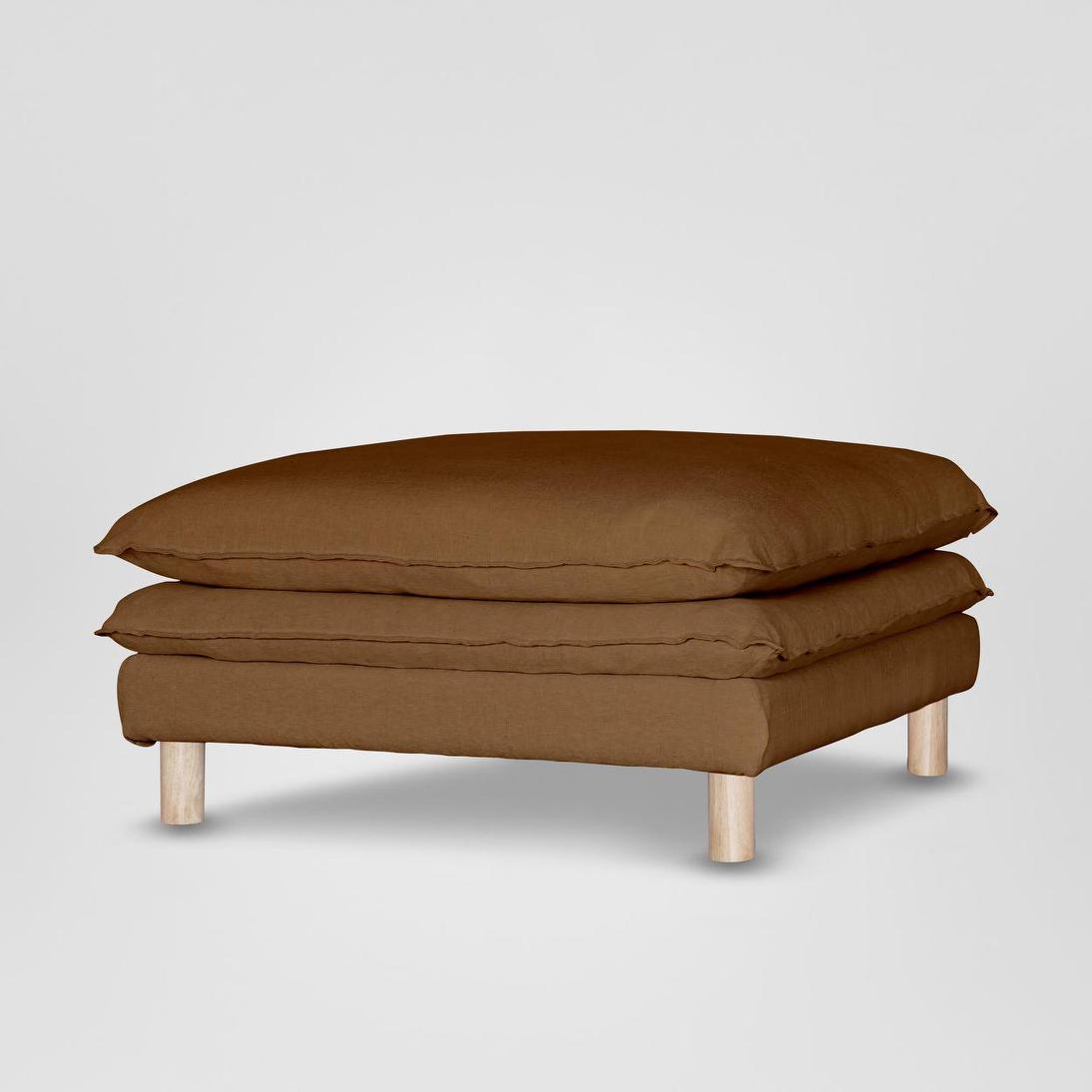 Aura Ottoman Cover C7 Brown Sugar - Cover Only