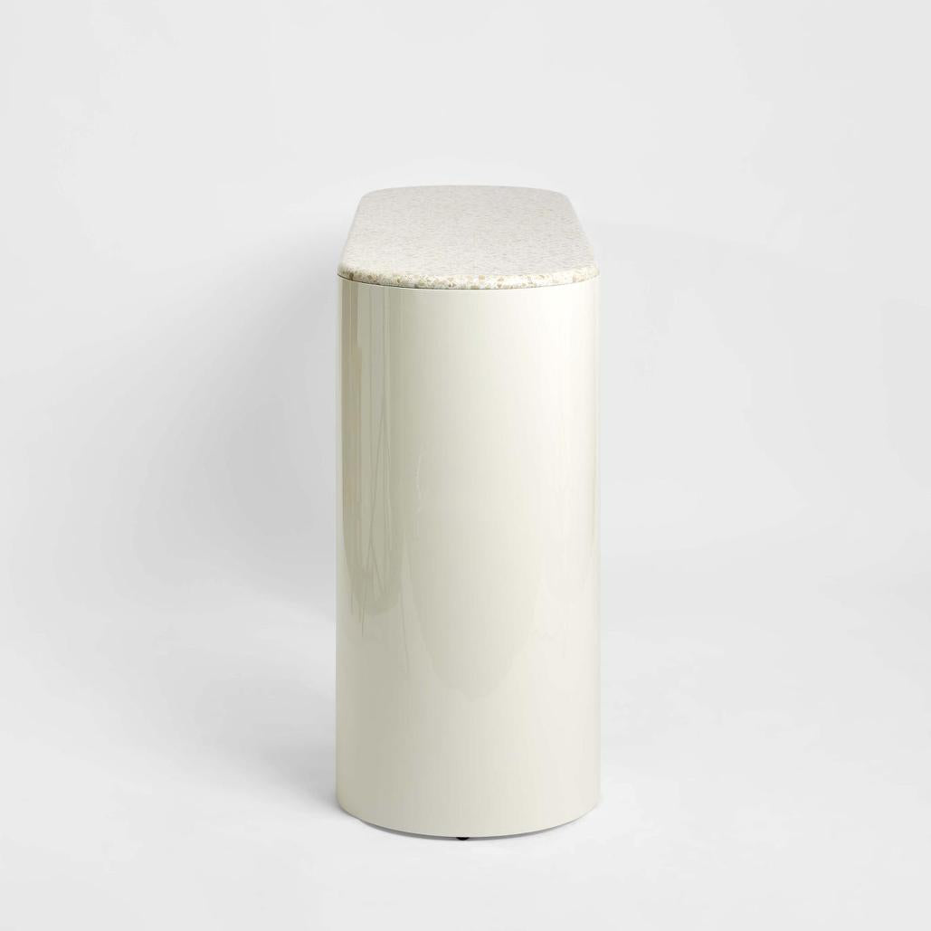 Sable Console - Terrazzo Stone/High Gloss