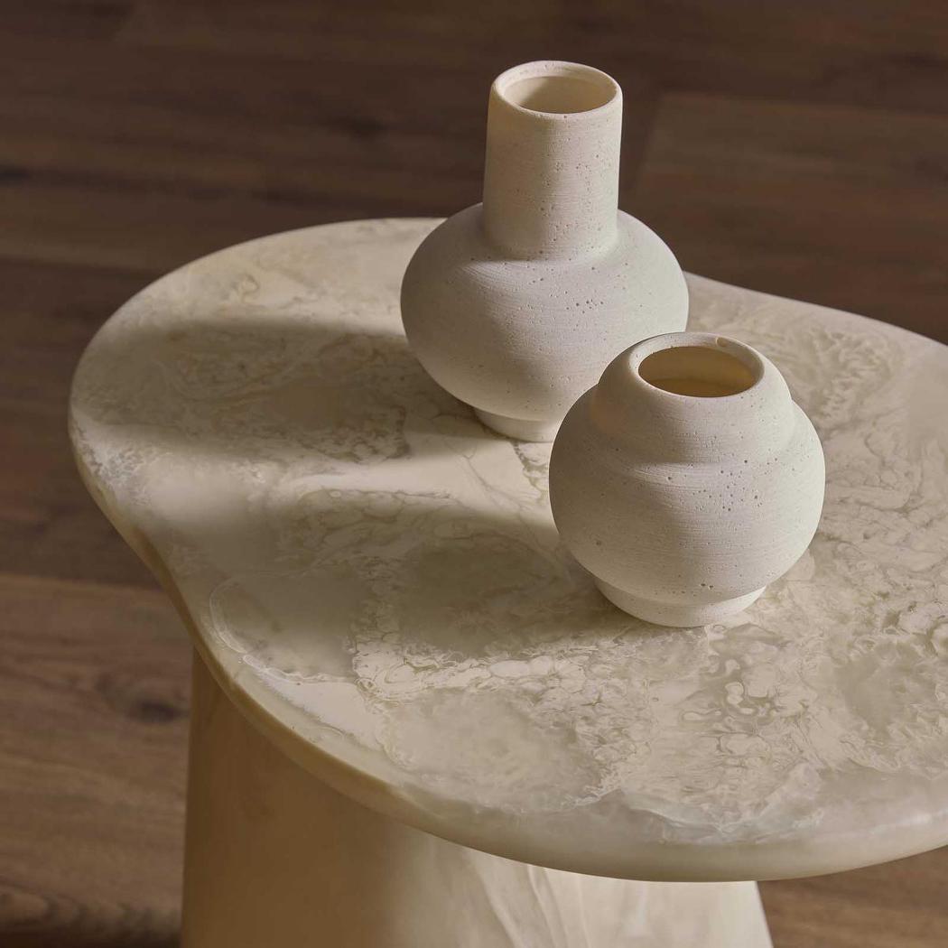 Cloud Resin Side Table White