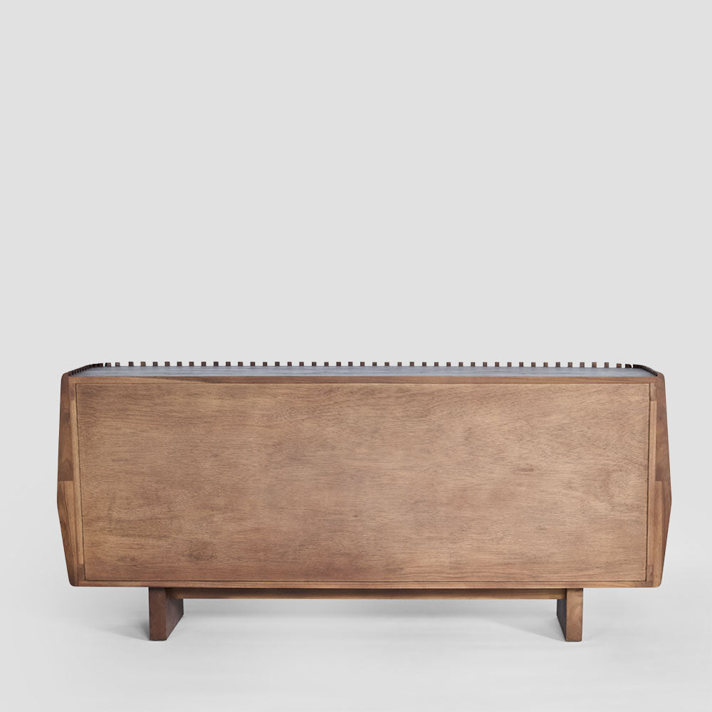 Bow 2 Door Buffet Dark Walnut